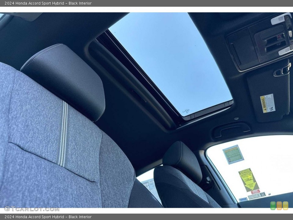 Black Interior Sunroof for the 2024 Honda Accord Sport Hybrid #146745679