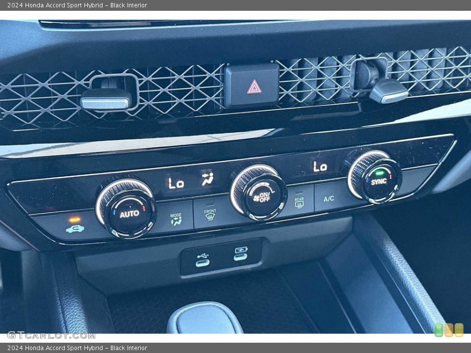 Black Interior Controls for the 2024 Honda Accord Sport Hybrid #146745700