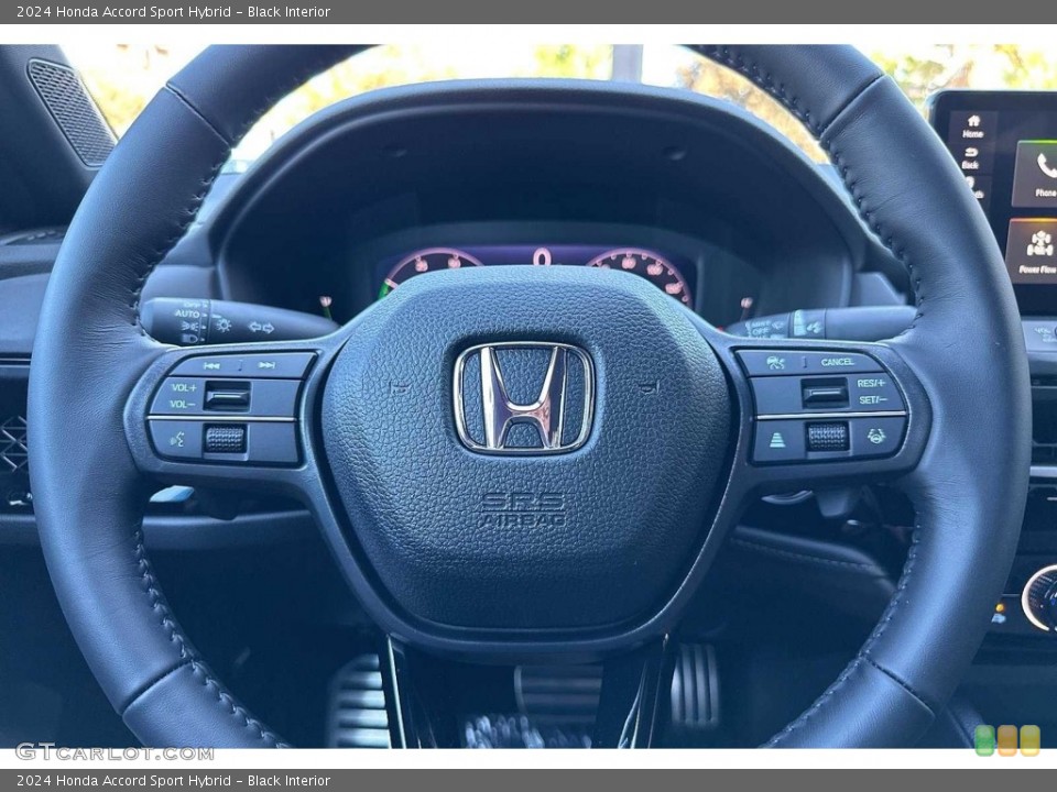 Black Interior Steering Wheel for the 2024 Honda Accord Sport Hybrid #146745727