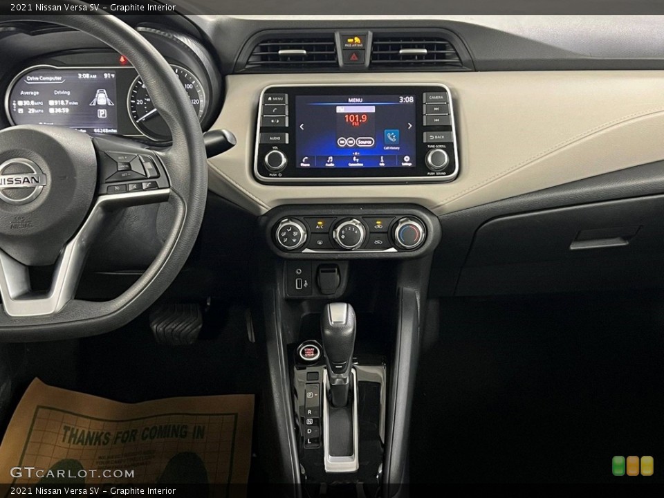Graphite Interior Controls for the 2021 Nissan Versa SV #146745814