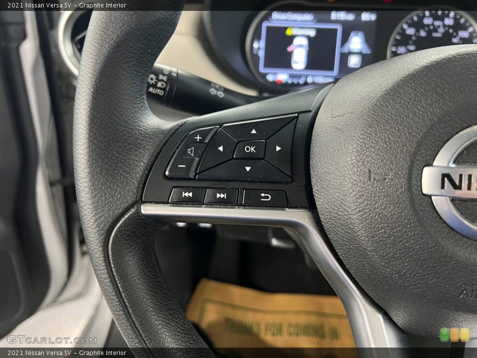 Graphite Interior Steering Wheel for the 2021 Nissan Versa SV #146745823