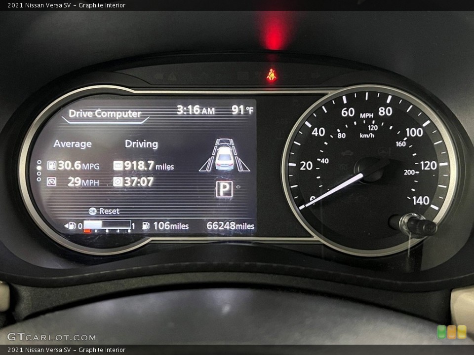 Graphite Interior Gauges for the 2021 Nissan Versa SV #146745841