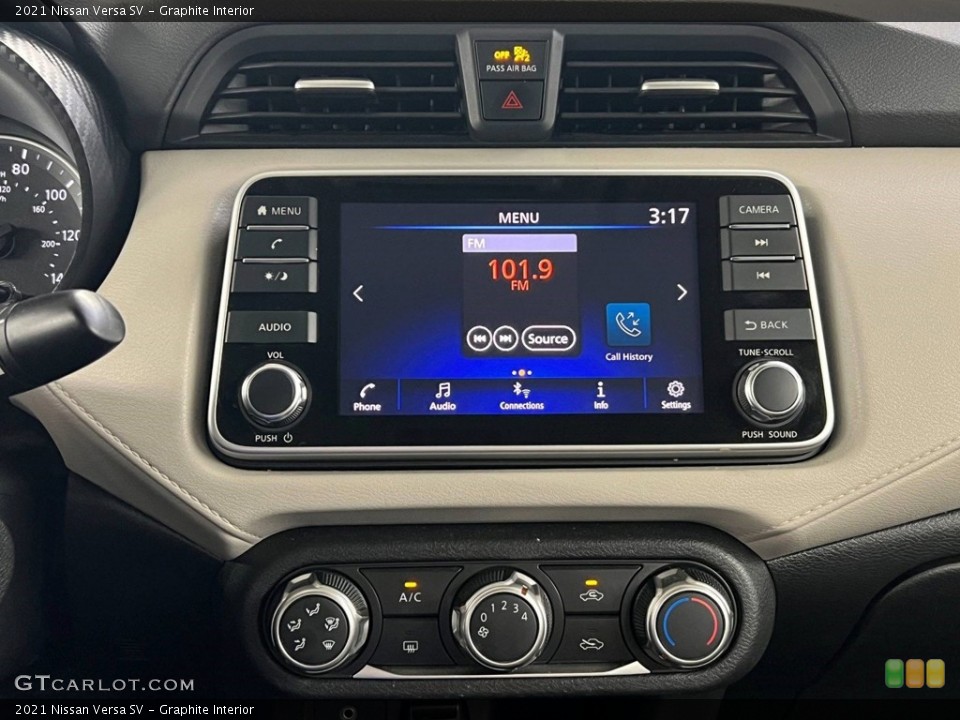 Graphite Interior Controls for the 2021 Nissan Versa SV #146745868