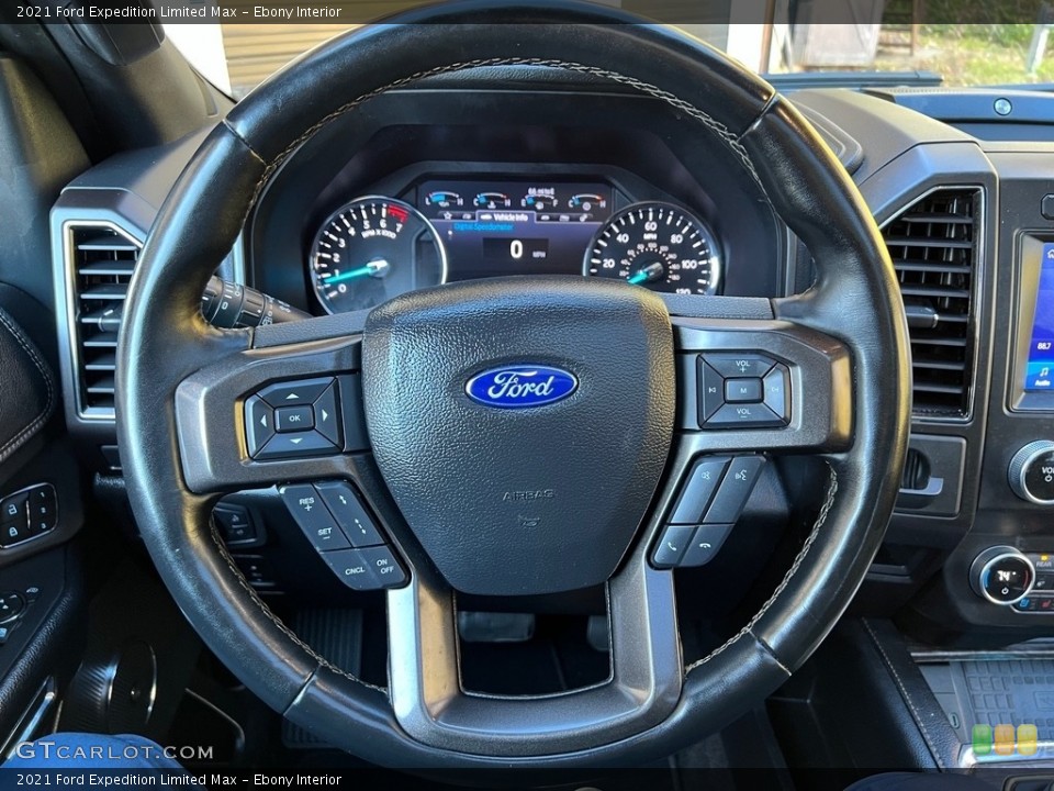 Ebony Interior Steering Wheel for the 2021 Ford Expedition Limited Max #146746198