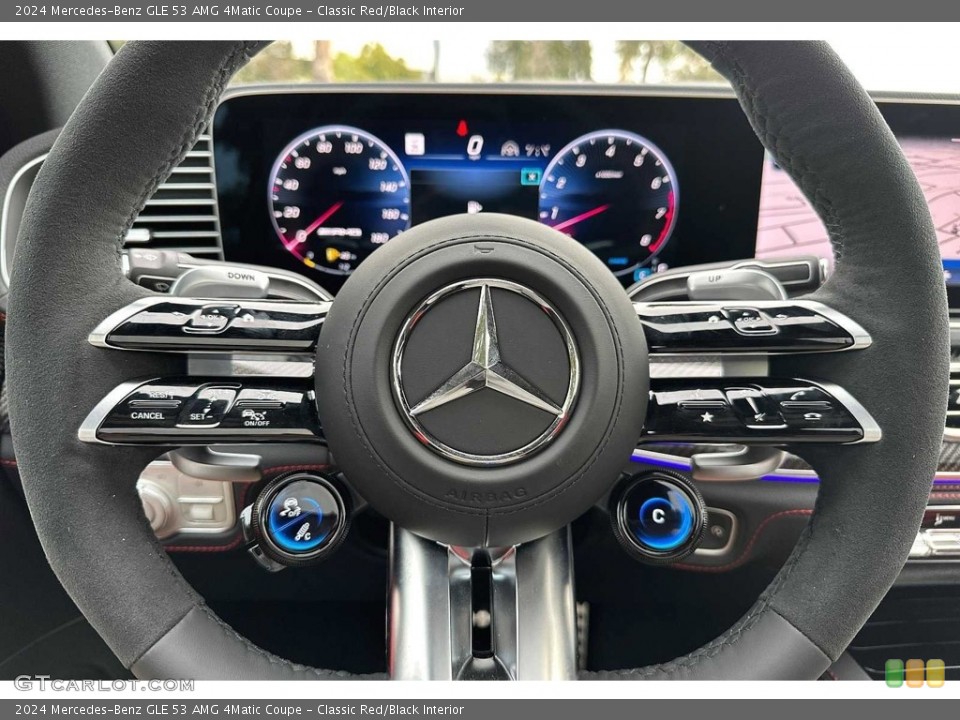 Classic Red/Black Interior Steering Wheel for the 2024 Mercedes-Benz GLE 53 AMG 4Matic Coupe #146746294