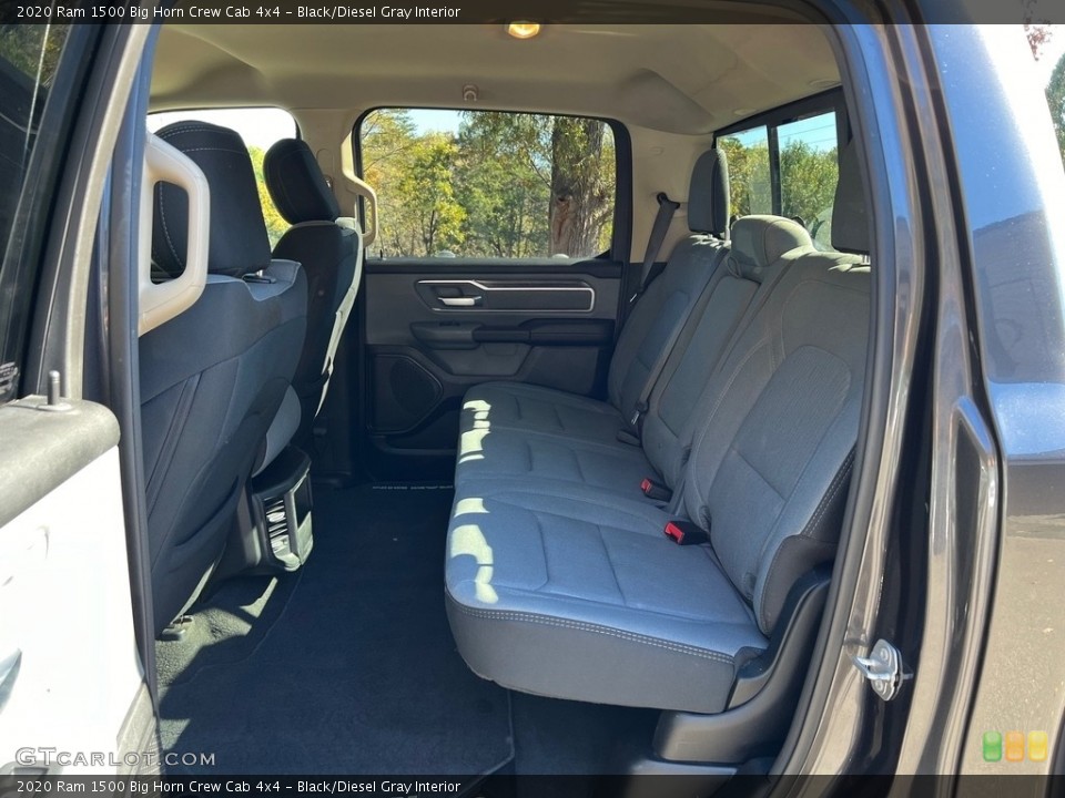 Black/Diesel Gray Interior Rear Seat for the 2020 Ram 1500 Big Horn Crew Cab 4x4 #146746459