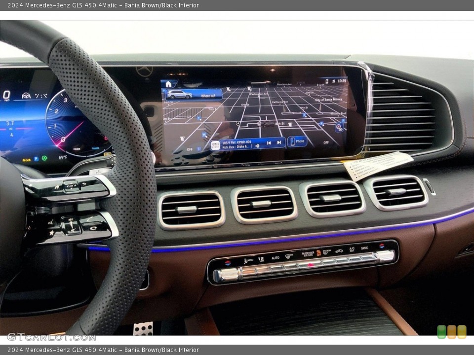 Bahia Brown/Black Interior Controls for the 2024 Mercedes-Benz GLS 450 4Matic #146746504