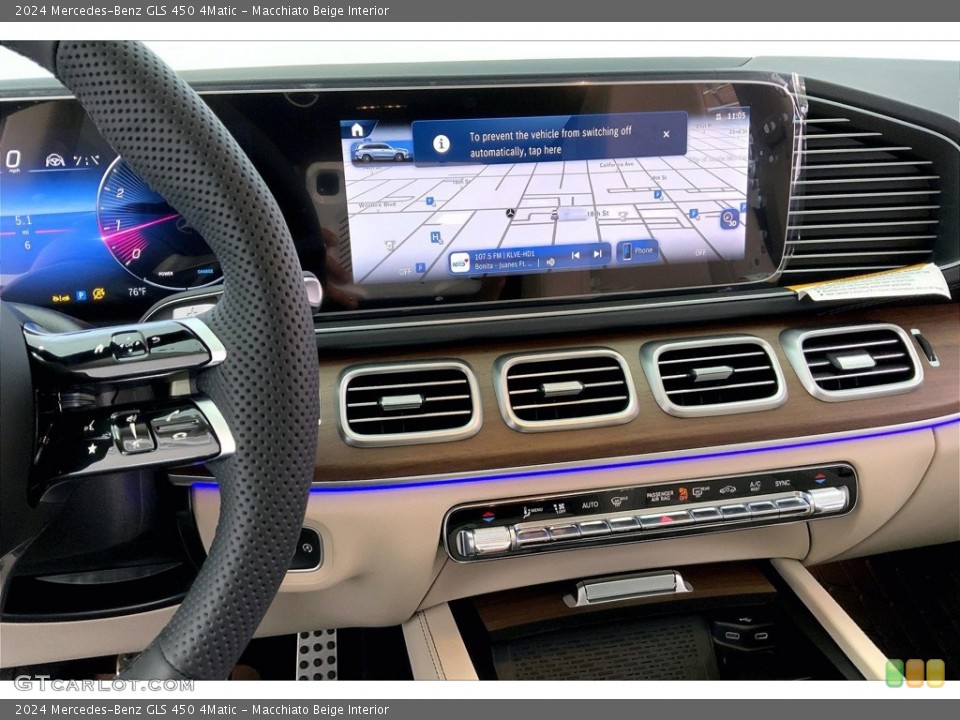 Macchiato Beige Interior Controls for the 2024 Mercedes-Benz GLS 450 4Matic #146746624