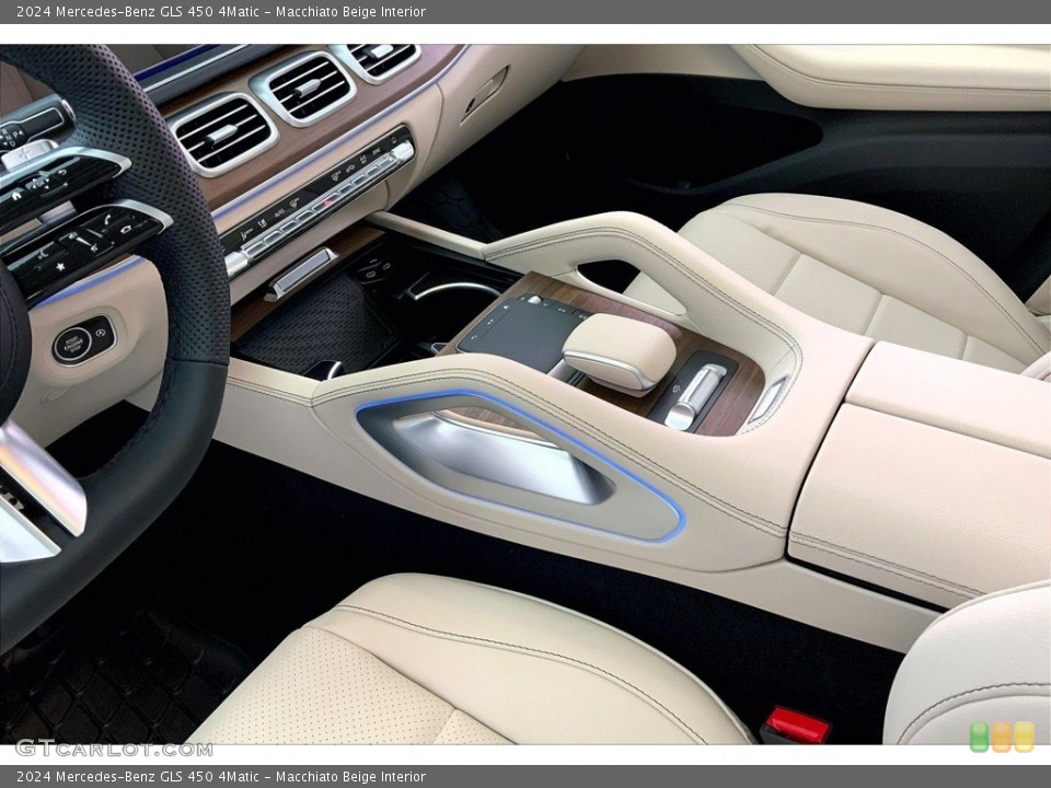 Macchiato Beige Interior Controls for the 2024 Mercedes-Benz GLS 450 4Matic #146746633