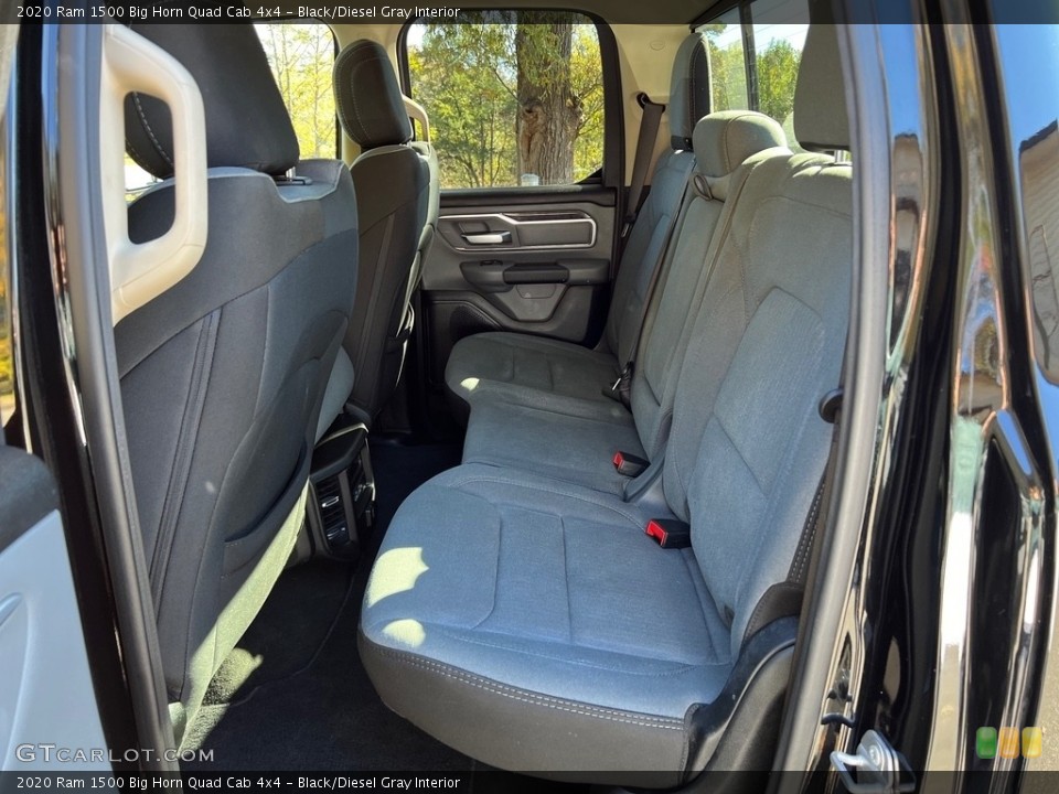 Black/Diesel Gray Interior Rear Seat for the 2020 Ram 1500 Big Horn Quad Cab 4x4 #146746714