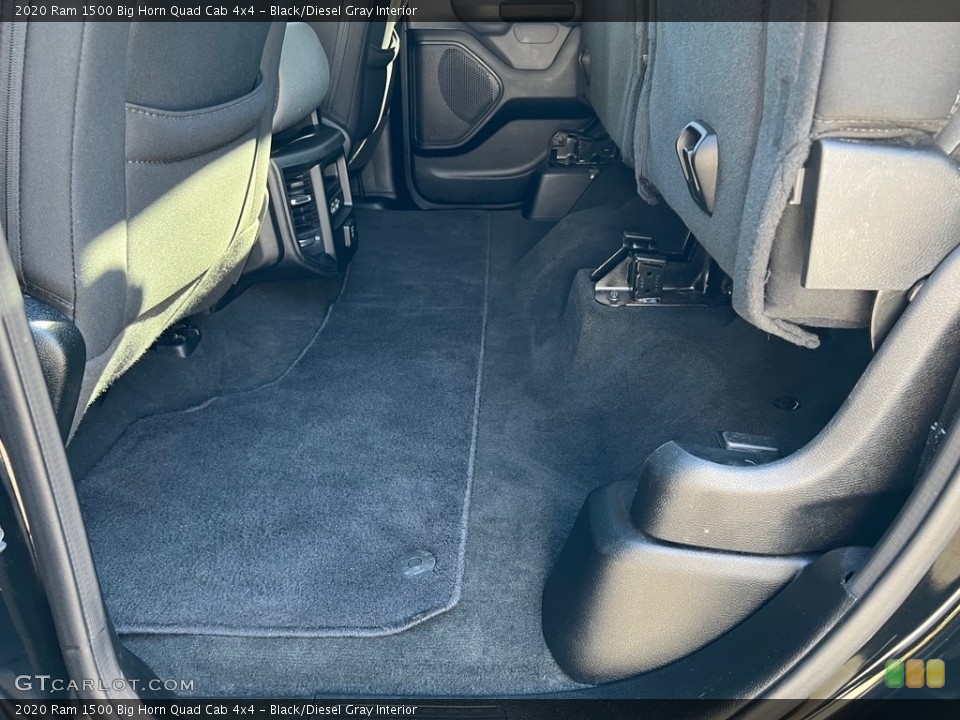 Black/Diesel Gray Interior Rear Seat for the 2020 Ram 1500 Big Horn Quad Cab 4x4 #146746726