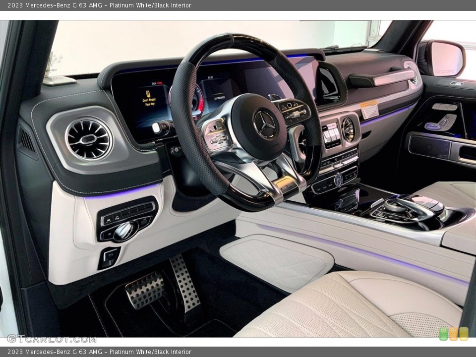 Platinum White/Black Interior Photo for the 2023 Mercedes-Benz G 63 AMG #146747567