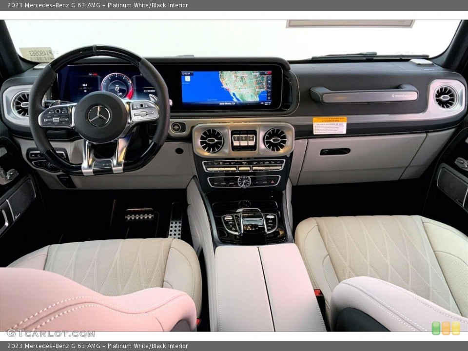 Platinum White/Black Interior Prime Interior for the 2023 Mercedes-Benz G 63 AMG #146747614