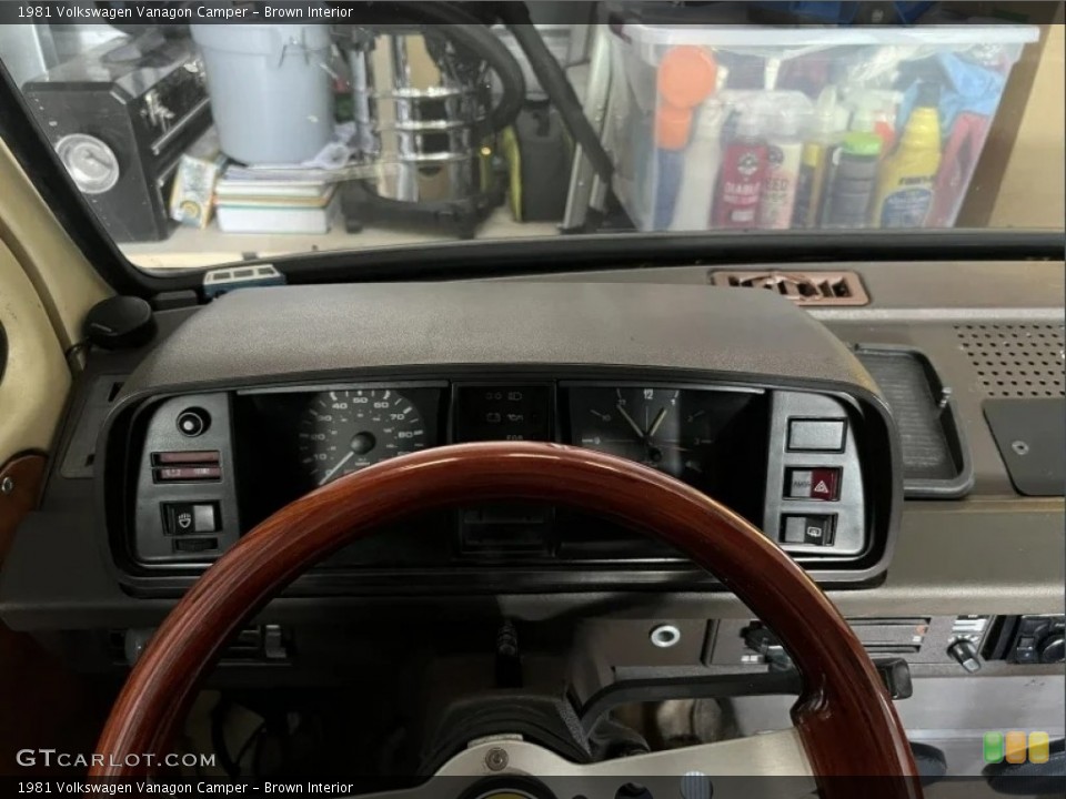 Brown Interior Dashboard for the 1981 Volkswagen Vanagon Camper #146747810