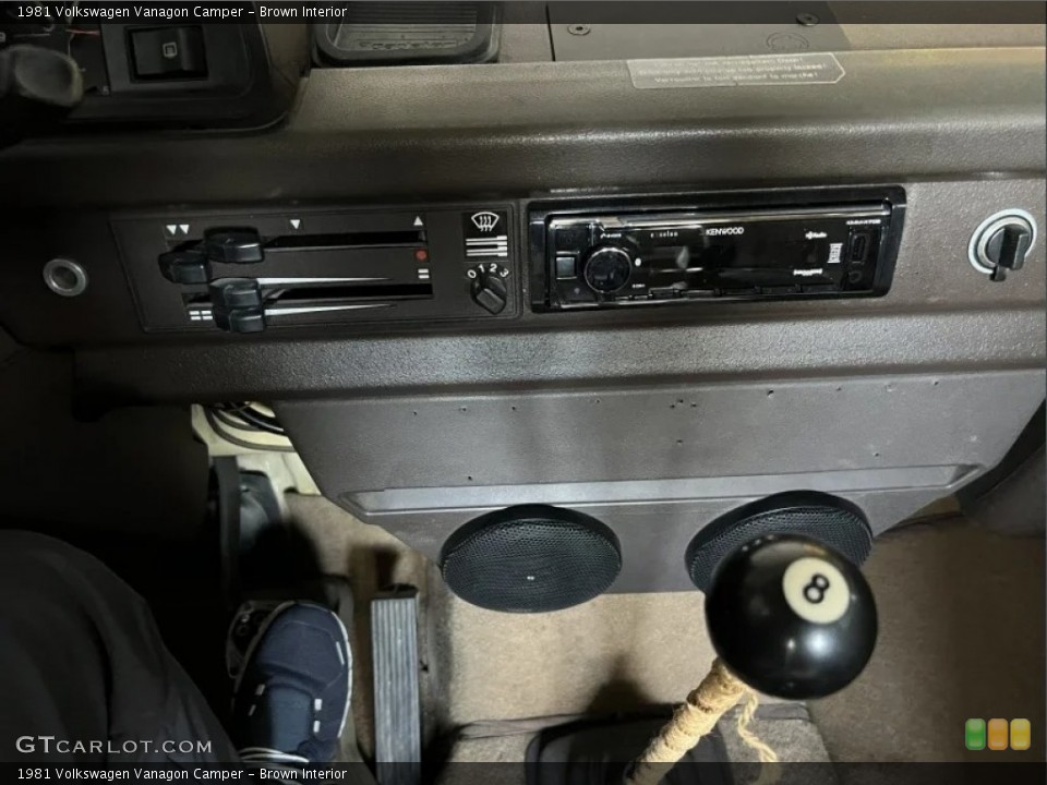 Brown Interior Dashboard for the 1981 Volkswagen Vanagon Camper #146747835