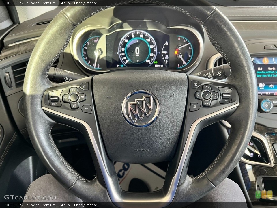 Ebony Interior Steering Wheel for the 2016 Buick LaCrosse Premium II Group #146747840