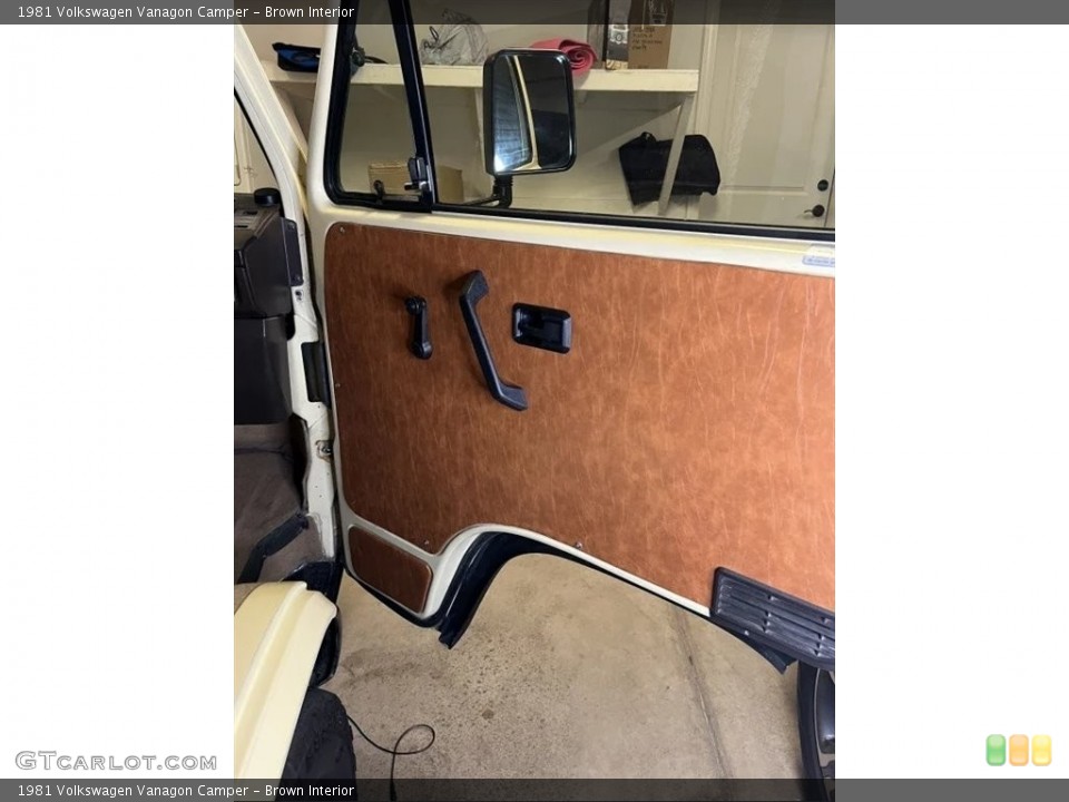 Brown Interior Door Panel for the 1981 Volkswagen Vanagon Camper #146747945