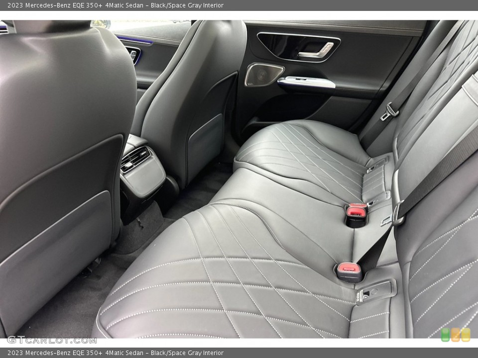 Black/Space Gray Interior Rear Seat for the 2023 Mercedes-Benz EQE 350+ 4Matic Sedan #146748053