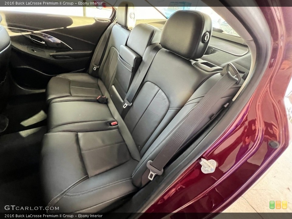 Ebony Interior Rear Seat for the 2016 Buick LaCrosse Premium II Group #146748116