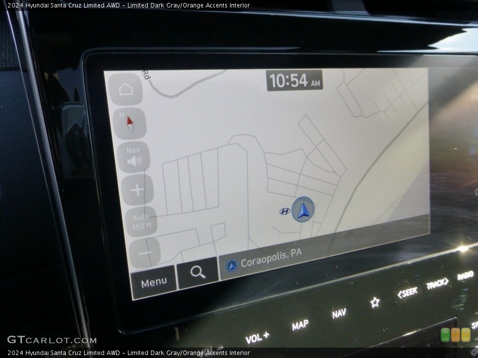 Limited Dark Gray/Orange Accents Interior Navigation for the 2024 Hyundai Santa Cruz Limited AWD #146748143