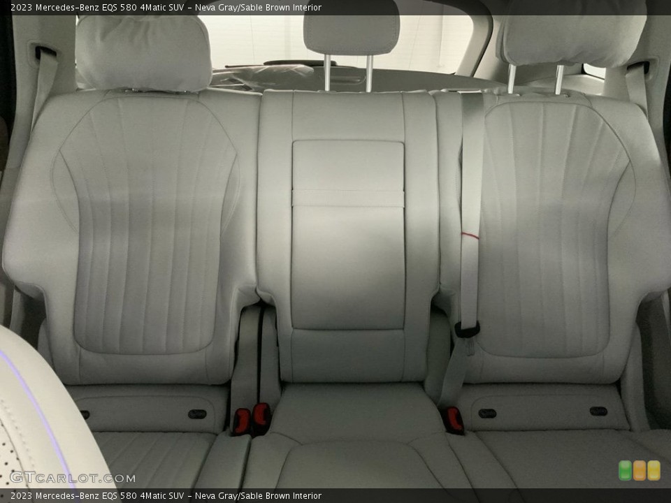Neva Gray/Sable Brown Interior Rear Seat for the 2023 Mercedes-Benz EQS 580 4Matic SUV #146748221
