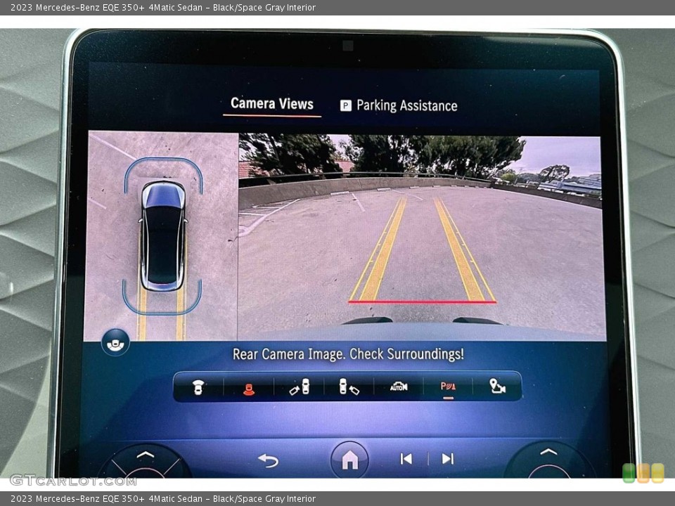 Black/Space Gray Interior Controls for the 2023 Mercedes-Benz EQE 350+ 4Matic Sedan #146748239