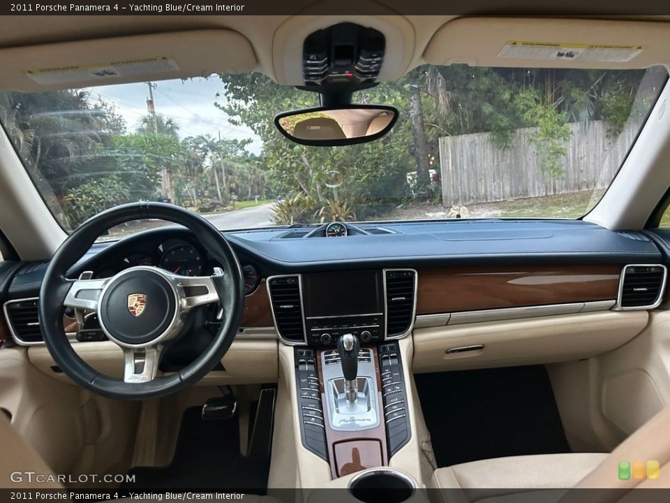 Yachting Blue/Cream Interior Dashboard for the 2011 Porsche Panamera 4 #146748524