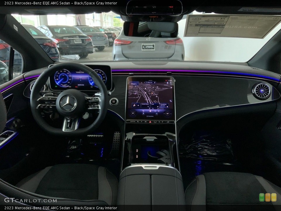 Black/Space Gray Interior Dashboard for the 2023 Mercedes-Benz EQE AMG Sedan #146748629