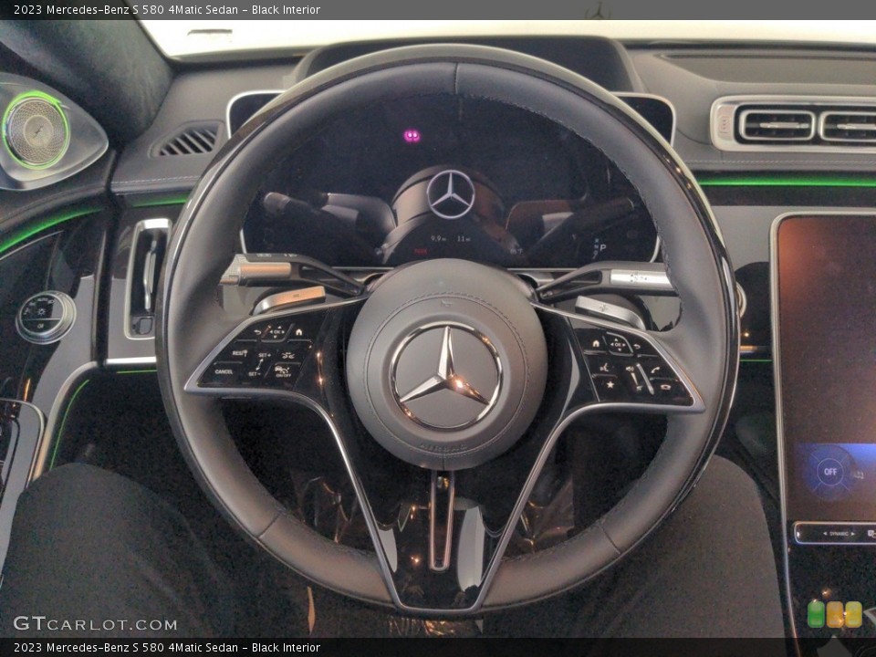 Black Interior Steering Wheel for the 2023 Mercedes-Benz S 580 4Matic Sedan #146749169