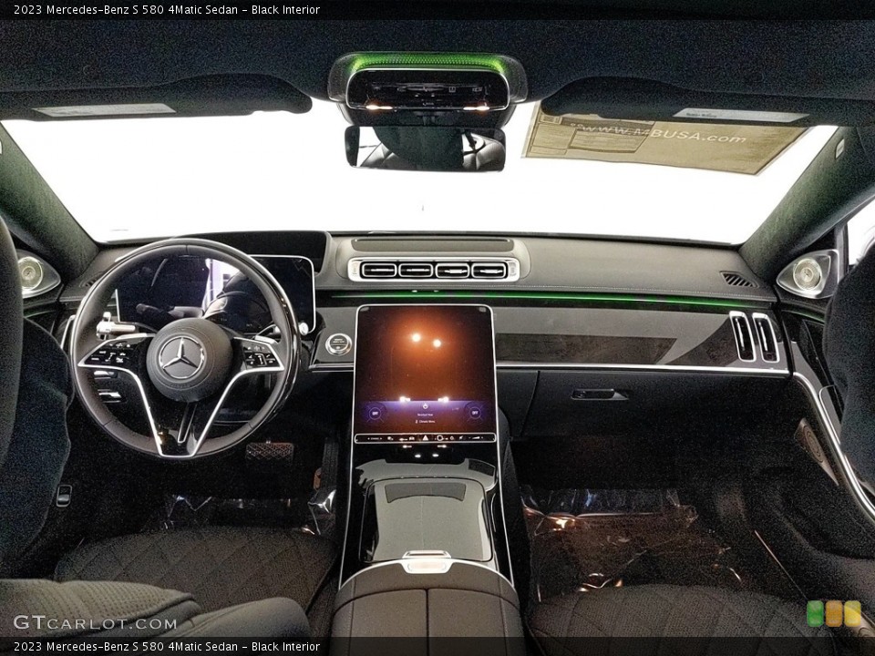 Black Interior Dashboard for the 2023 Mercedes-Benz S 580 4Matic Sedan #146749334