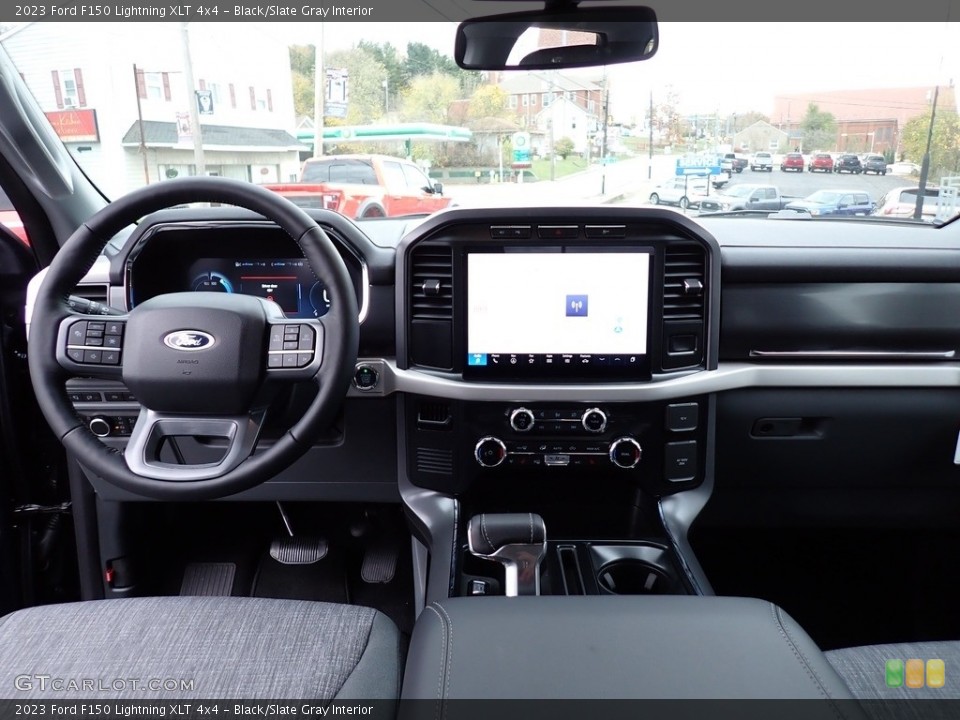 Black/Slate Gray Interior Dashboard for the 2023 Ford F150 Lightning XLT 4x4 #146749349