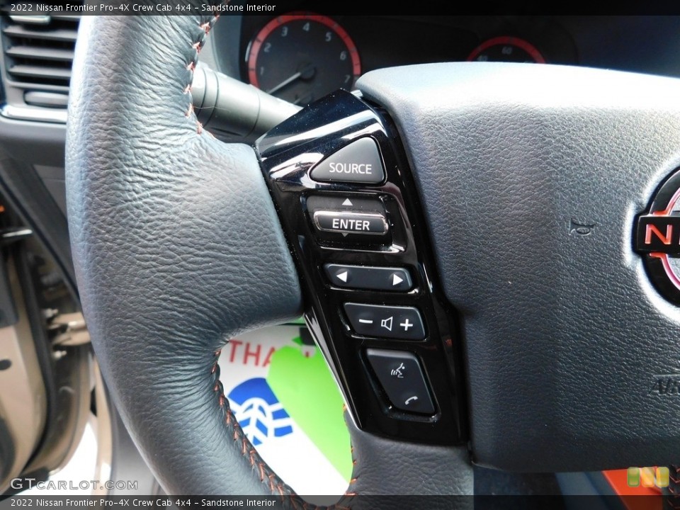 Sandstone Interior Steering Wheel for the 2022 Nissan Frontier Pro-4X Crew Cab 4x4 #146749394