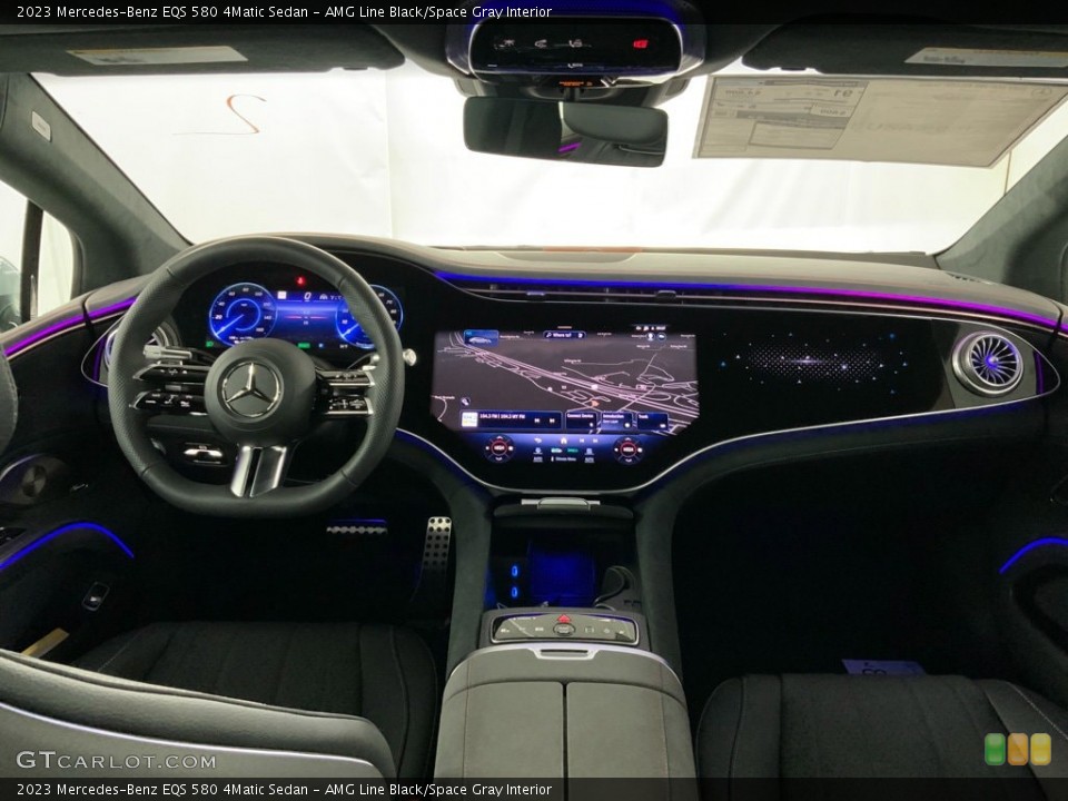 AMG Line Black/Space Gray Interior Dashboard for the 2023 Mercedes-Benz EQS 580 4Matic Sedan #146749637