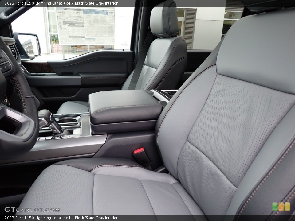 Black/Slate Gray 2023 Ford F150 Interiors