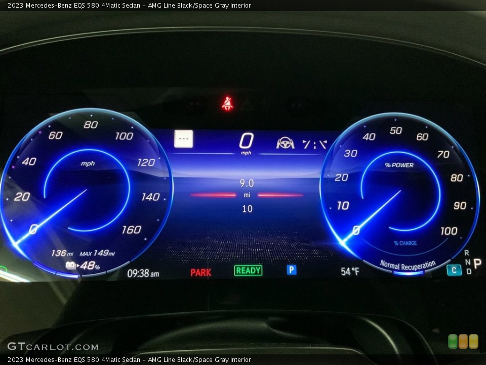 AMG Line Black/Space Gray Interior Gauges for the 2023 Mercedes-Benz EQS 580 4Matic Sedan #146749739