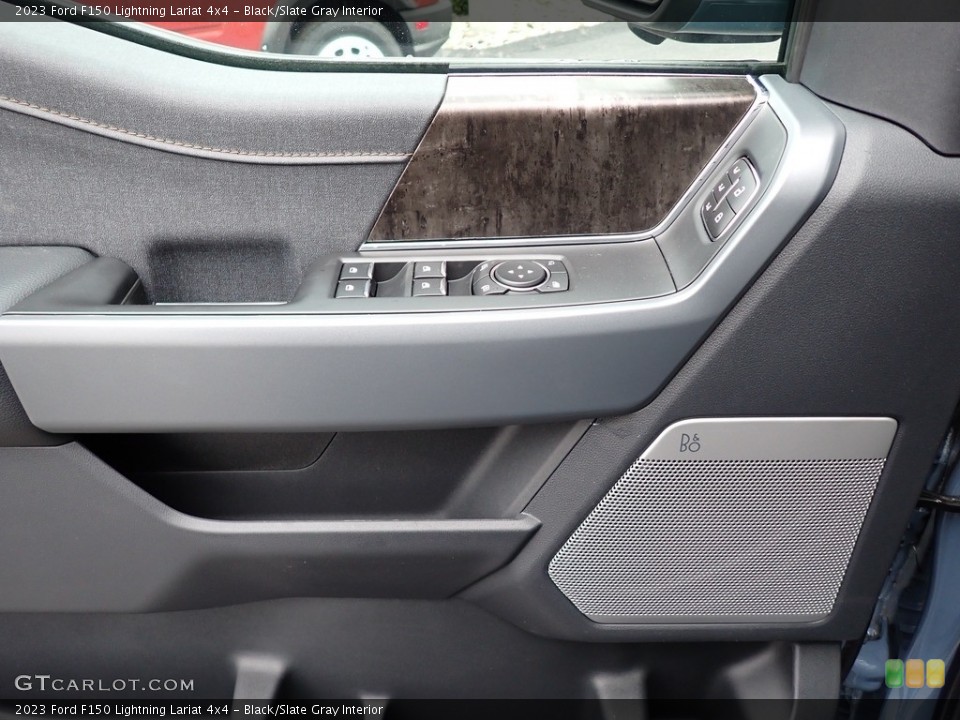 Black/Slate Gray Interior Door Panel for the 2023 Ford F150 Lightning Lariat 4x4 #146749790