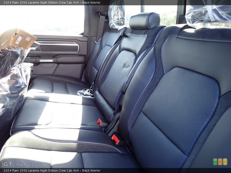 Black Interior Rear Seat for the 2024 Ram 1500 Laramie Night Edition Crew Cab 4x4 #146750421