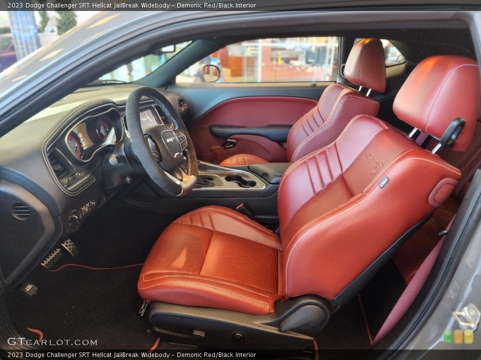 Demonic Red/Black Interior Front Seat for the 2023 Dodge Challenger SRT Hellcat JailBreak Widebody #146751369