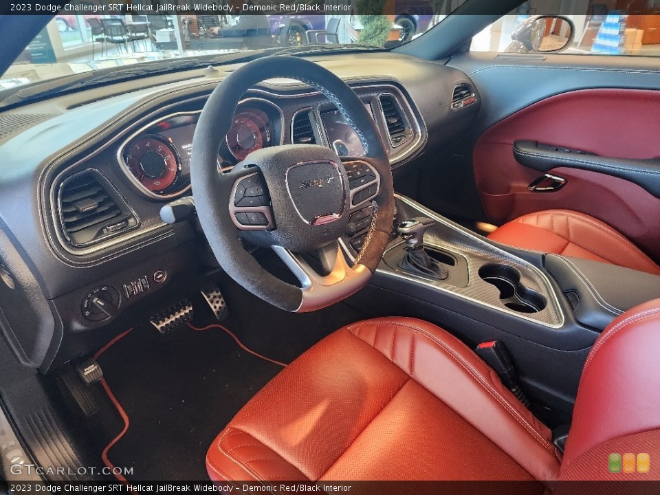 Demonic Red/Black Interior Prime Interior for the 2023 Dodge Challenger SRT Hellcat JailBreak Widebody #146751390