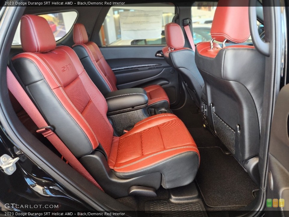 Black/Demonic Red Interior Rear Seat for the 2023 Dodge Durango SRT Hellcat AWD #146751954