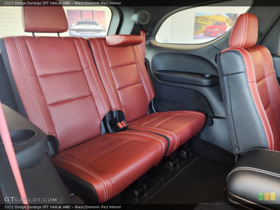 Black/Demonic Red Interior Rear Seat for the 2023 Dodge Durango SRT Hellcat AWD #146751993