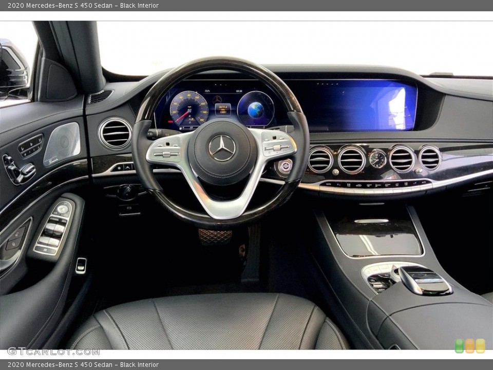 Black Interior Dashboard for the 2020 Mercedes-Benz S 450 Sedan #146752044