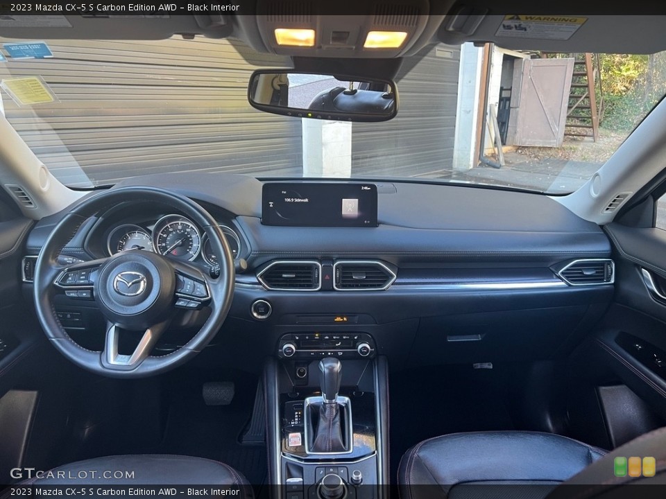 Black Interior Dashboard for the 2023 Mazda CX-5 S Carbon Edition AWD #146752071