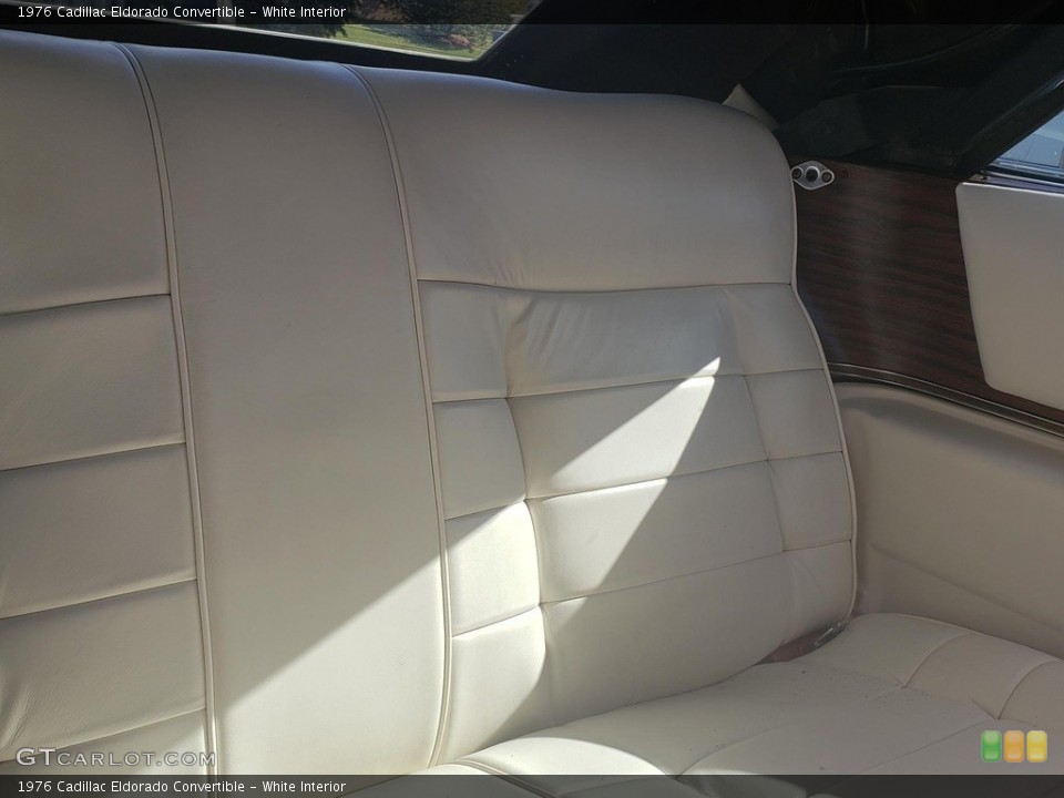 White Interior Rear Seat for the 1976 Cadillac Eldorado Convertible #146752086