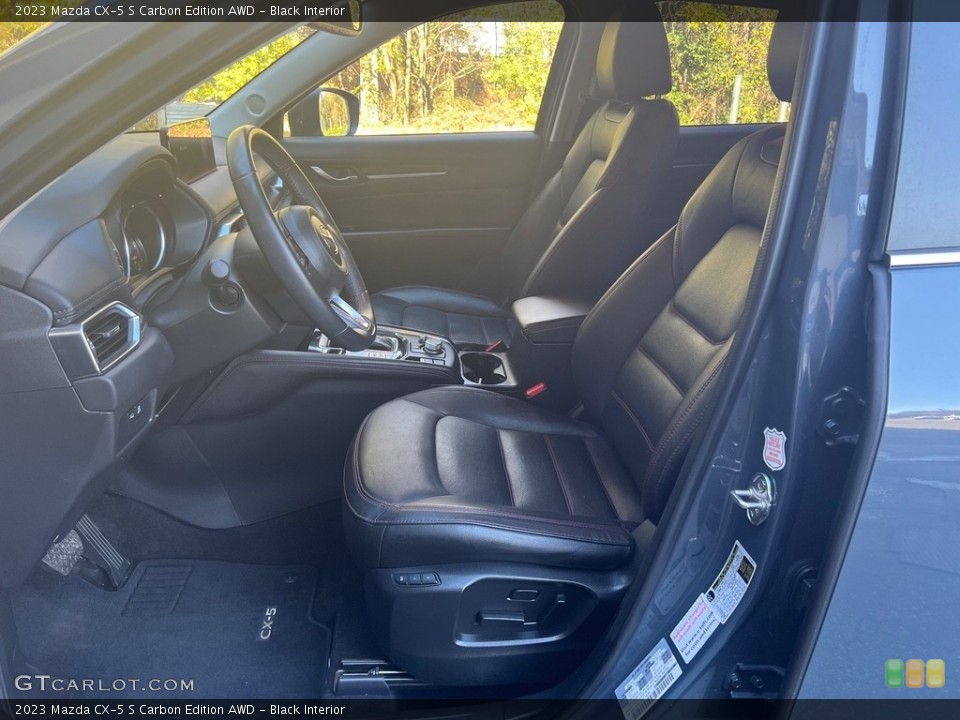Black Interior Front Seat for the 2023 Mazda CX-5 S Carbon Edition AWD #146752093