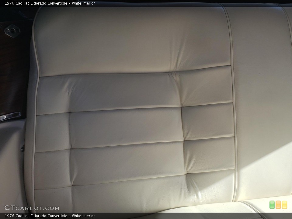 White Interior Rear Seat for the 1976 Cadillac Eldorado Convertible #146752105