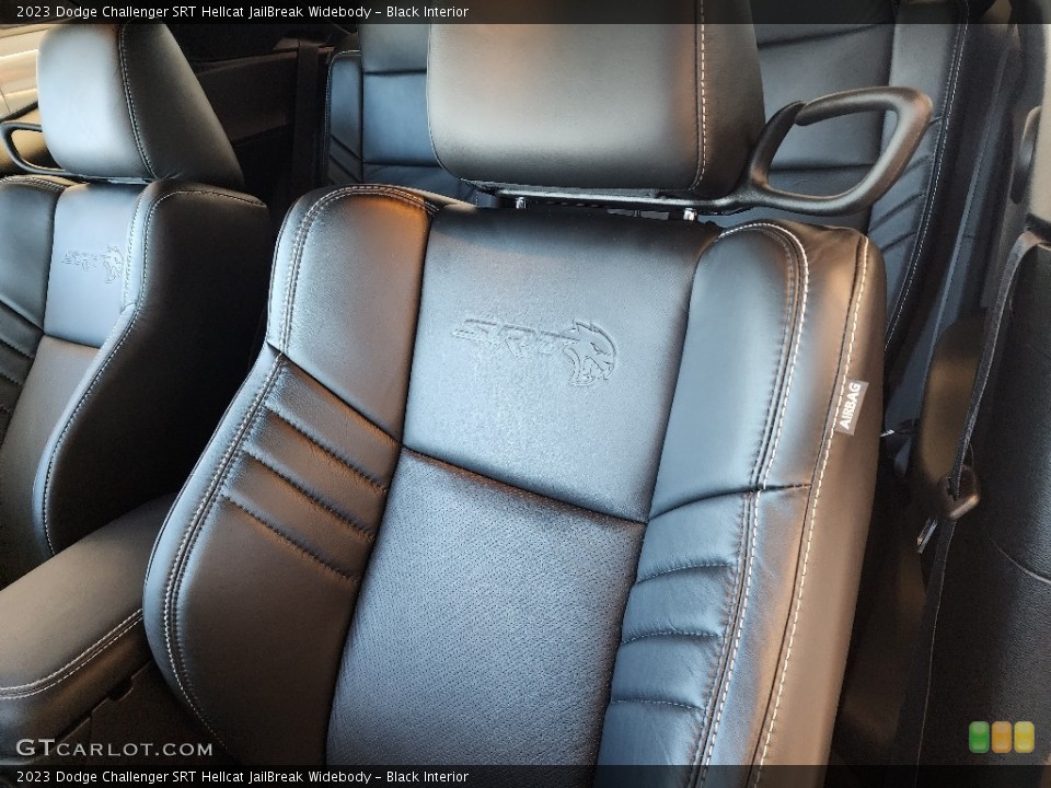 Black Interior Front Seat for the 2023 Dodge Challenger SRT Hellcat JailBreak Widebody #146752215