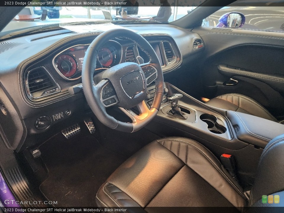 Black Interior Front Seat for the 2023 Dodge Challenger SRT Hellcat JailBreak Widebody #146752227
