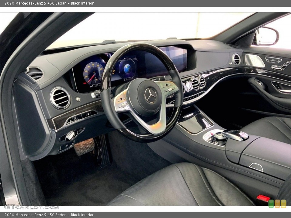Black Interior Front Seat for the 2020 Mercedes-Benz S 450 Sedan #146752257