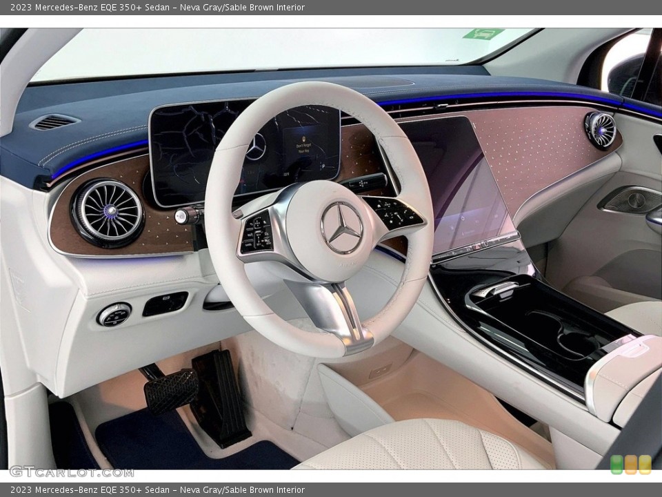 Neva Gray/Sable Brown Interior Dashboard for the 2023 Mercedes-Benz EQE 350+ Sedan #146752296